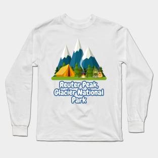 Reuter Peak, Glacier National Park Long Sleeve T-Shirt